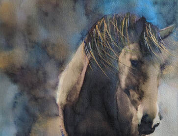 Equine Painting, by Watercolor Artist Penny Winn